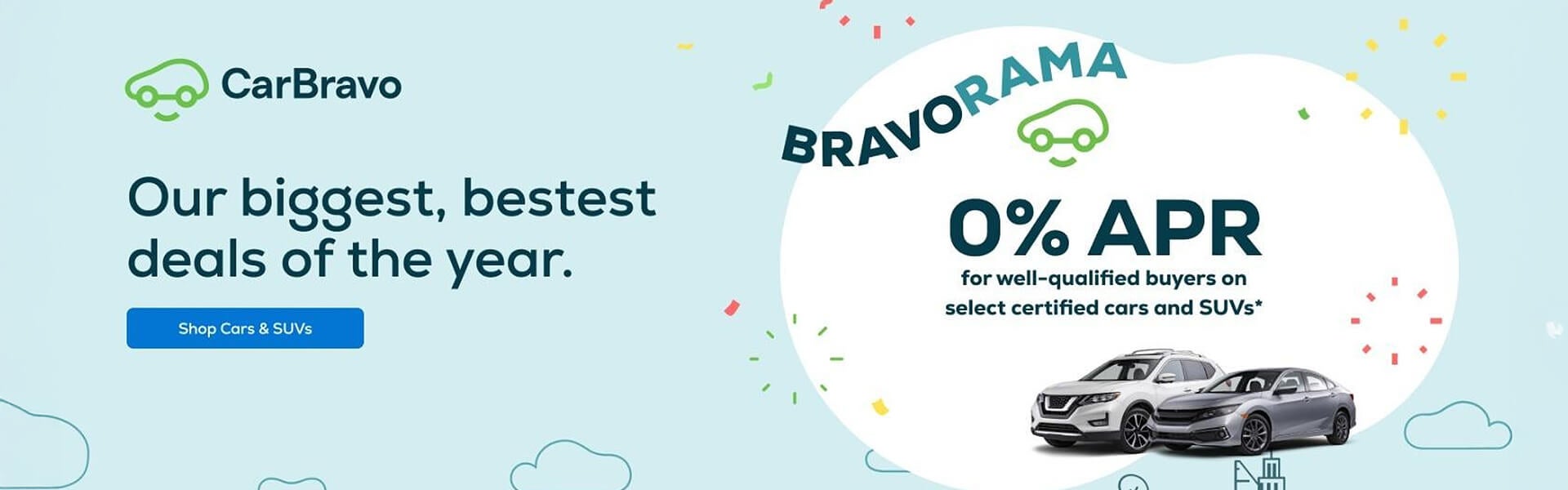CarBravo 0% APR for Qualified Buyers