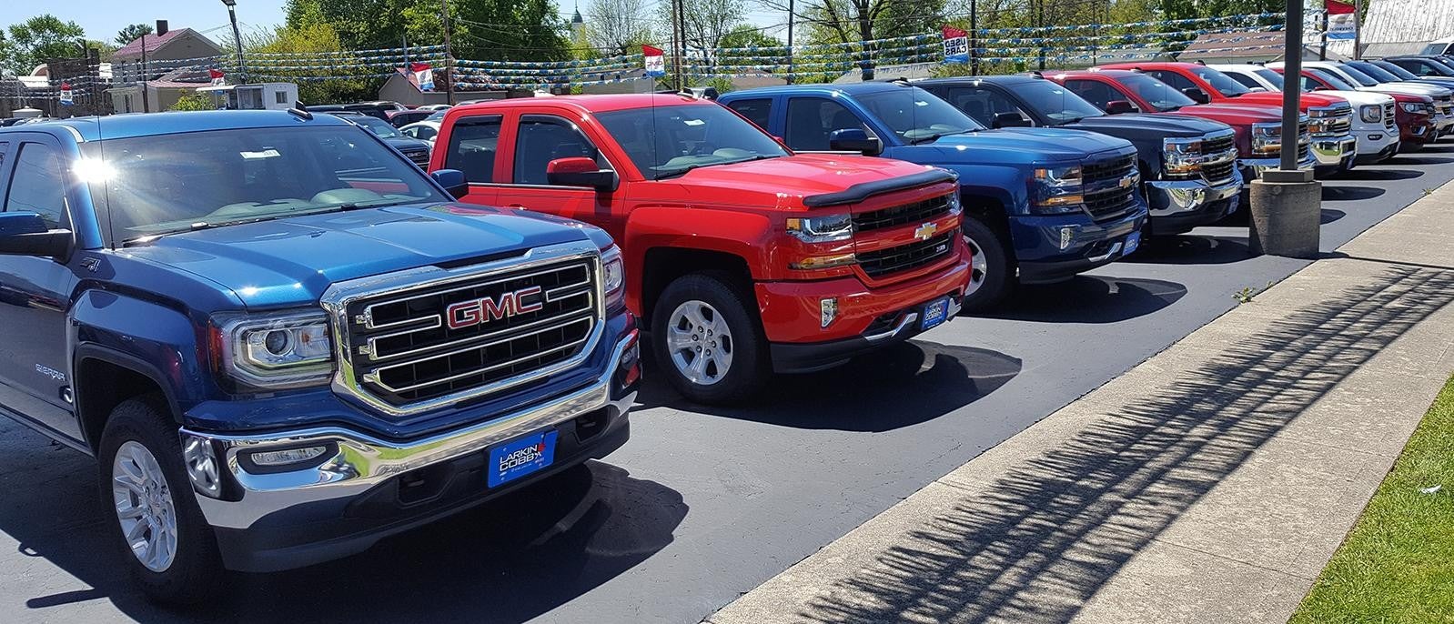 Larkin Cobb Chevrolet GMC dealership lot
